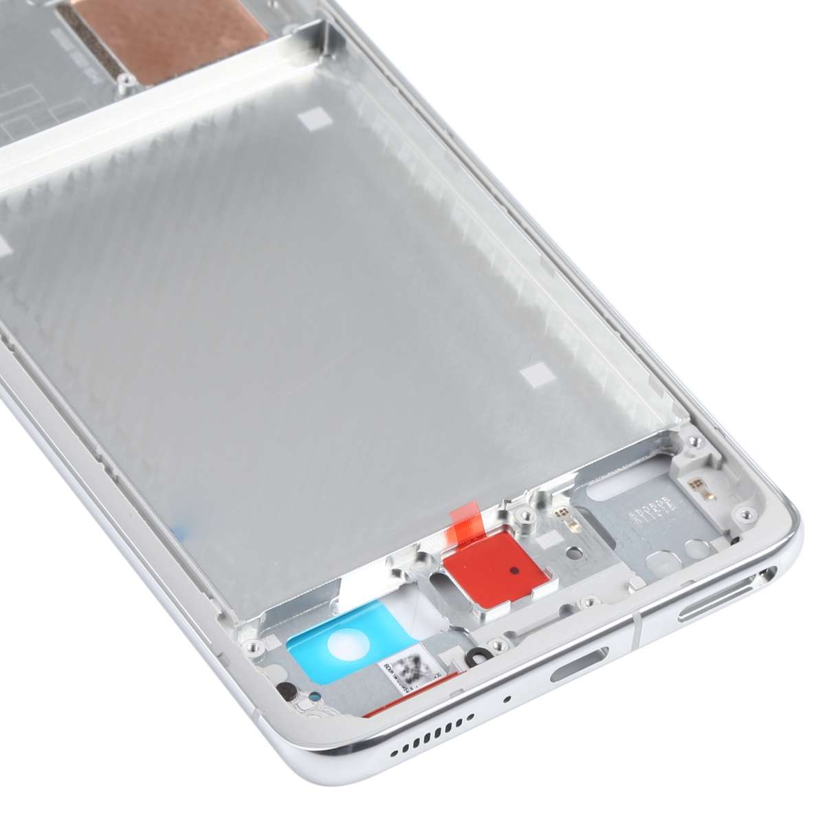 Original Front Housing LCD Frame Bezel Plate for Xiaomi Mi 11 Pro M2102K1AC (Black)