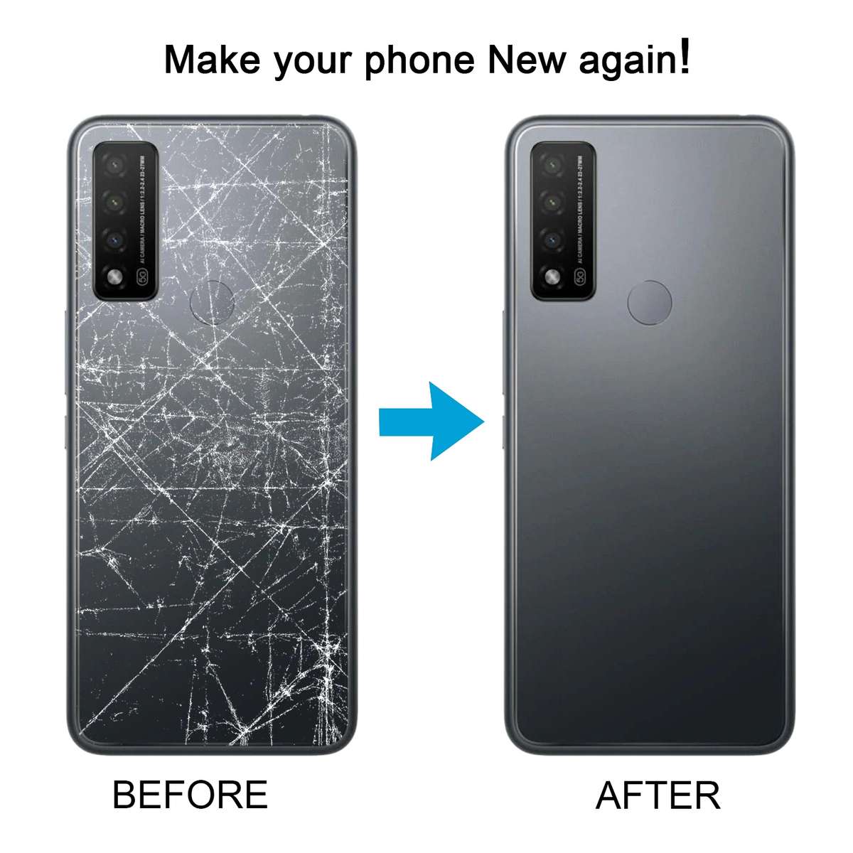 Original Battery Back Cover for TCL 20 R 5G(Grey)