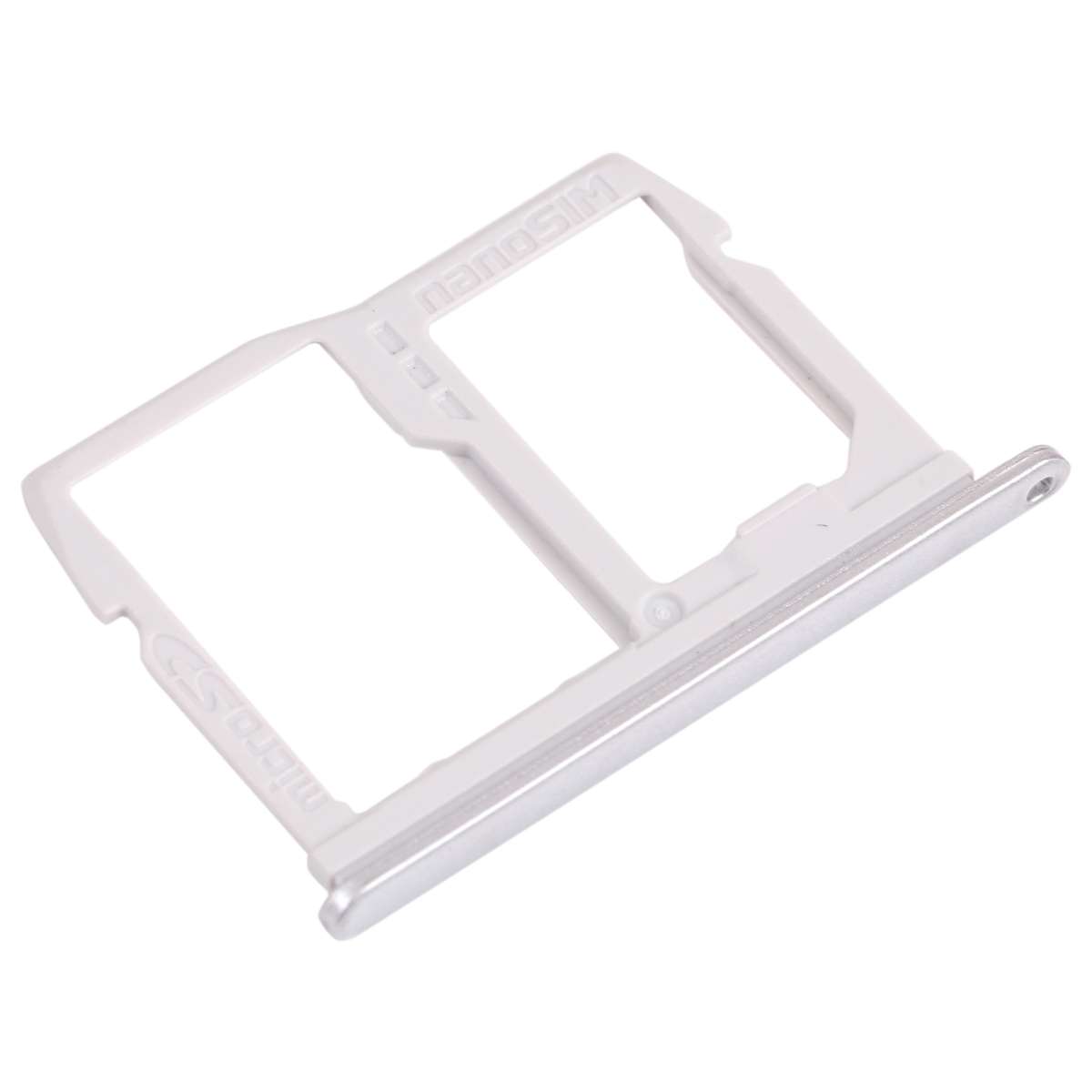 Nano SIM Card Tray + Micro SD Card Tray for LG K31 LM-K300Q, LMK300, LGL355DL (Silver)