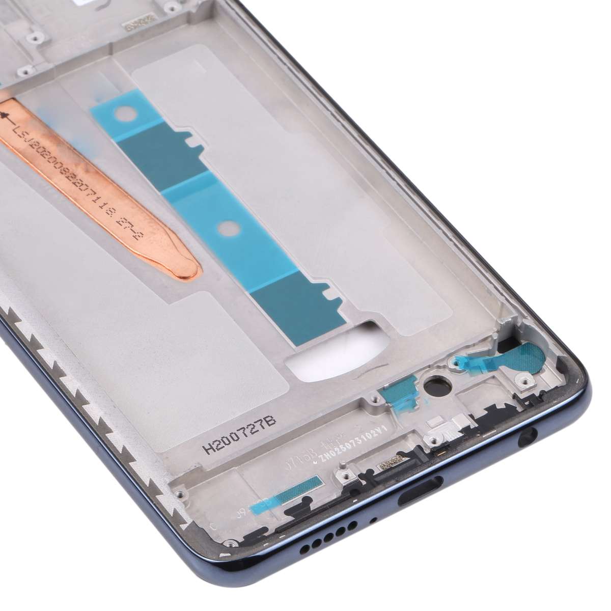 Original Middle Frame Bezel Plate for Xiaomi Poco X3 (Black)