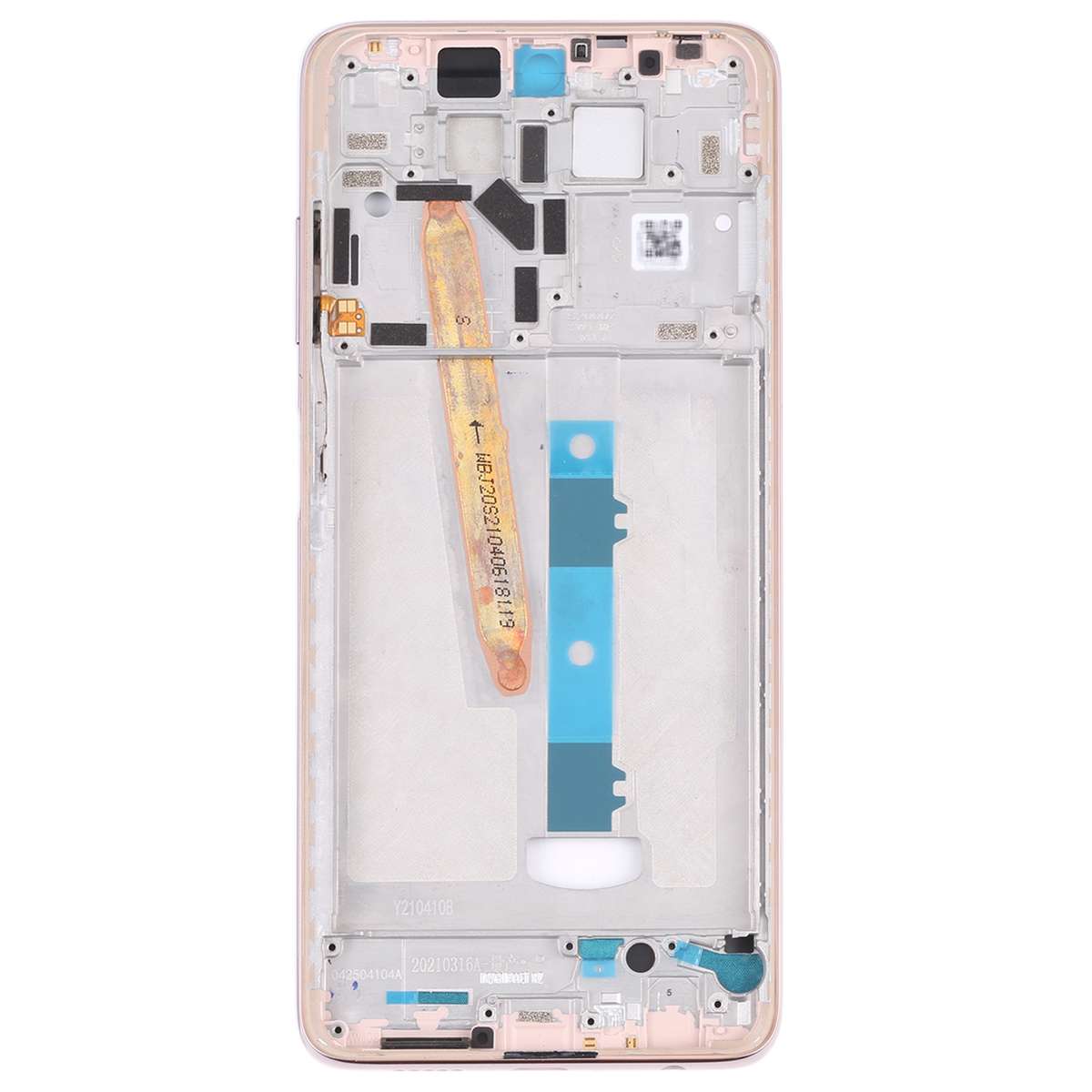 Original Middle Frame Bezel Plate for Xiaomi Poco X3 (Black)