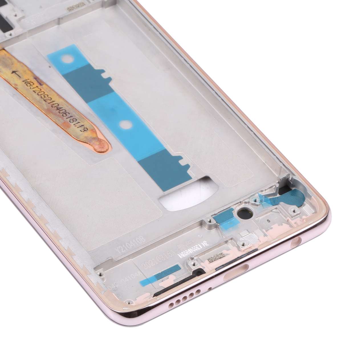 Original Middle Frame Bezel Plate for Xiaomi Poco X3 (Black)