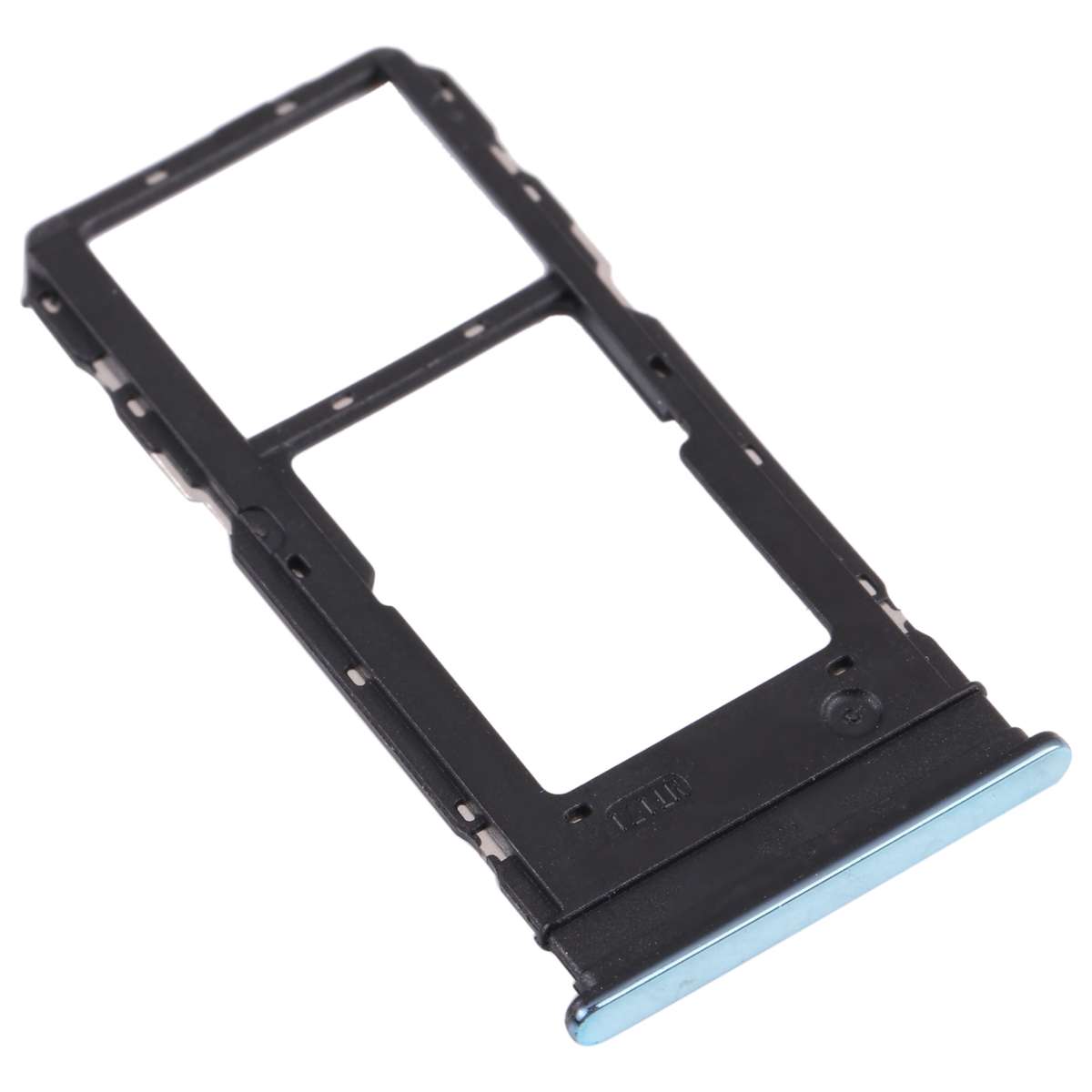 For vivo Y76s V2156A SIM Card Tray + SIM Card Tray / Micro SD Card Tray (Black)