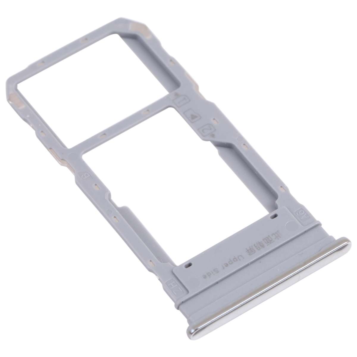 For vivo Y76s V2156A SIM Card Tray + SIM Card Tray / Micro SD Card Tray (Black)
