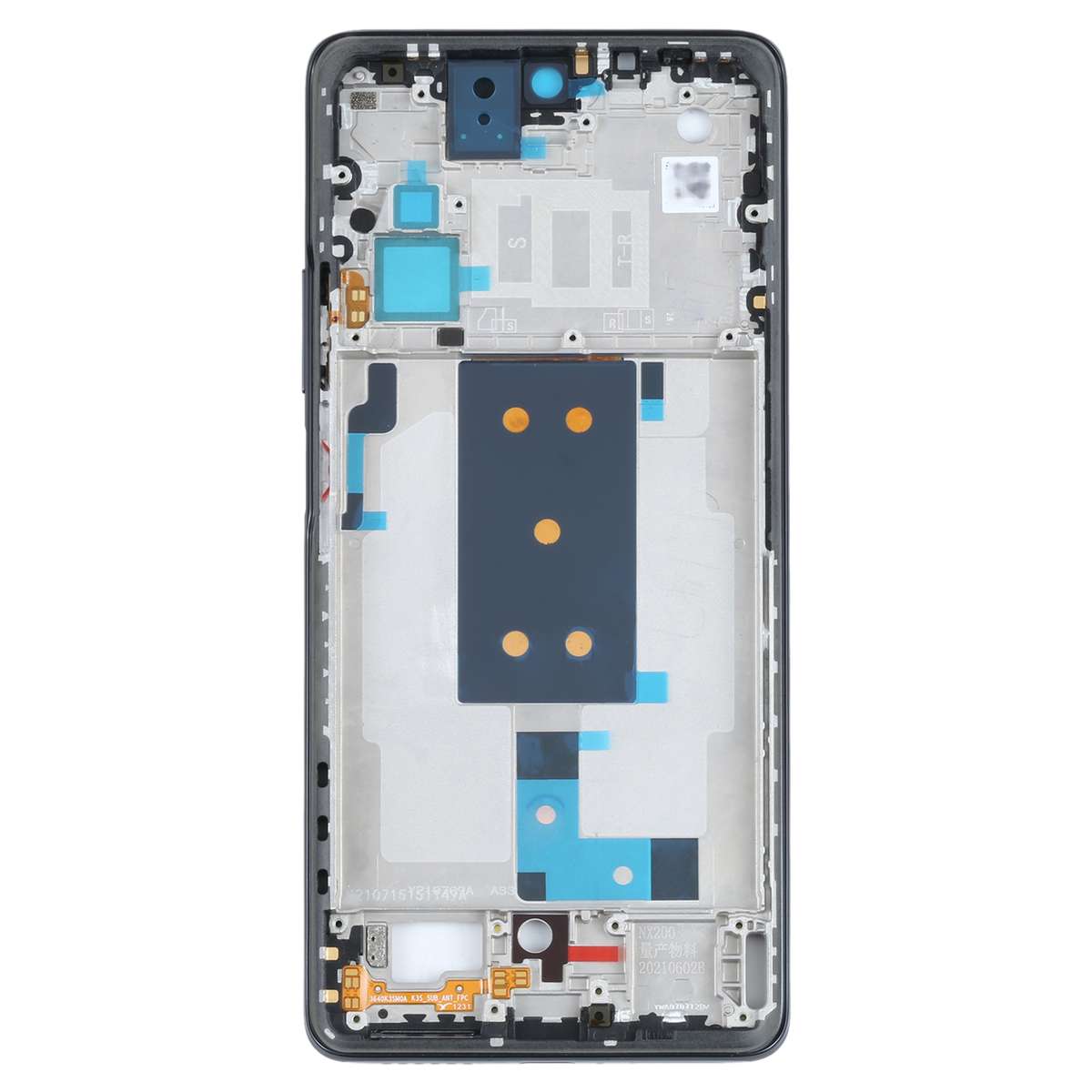 Original Front Housing LCD Frame Bezel Plate for Xiaomi 11T / 11T Pro(Black)