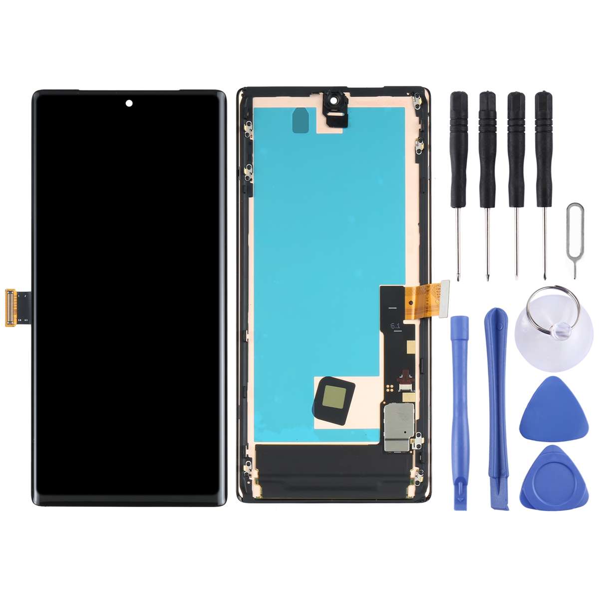 Original LCD Screen for Google Pixel 6 Pro Digitizer Full Assembly with Frame