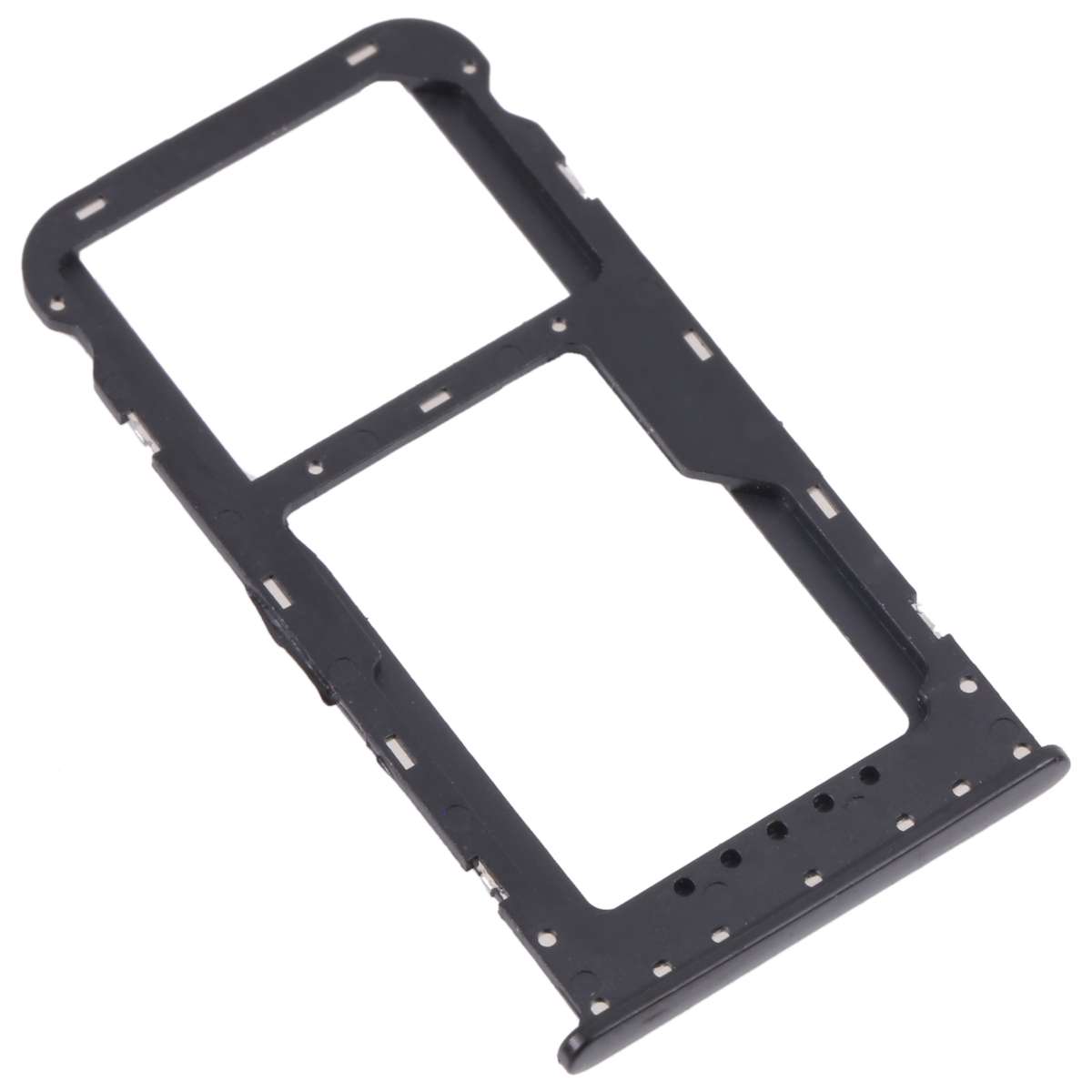 SIM Card Tray + SIM Card Tray / Micro SD Card Tray for Honor 6C Pro (Black)