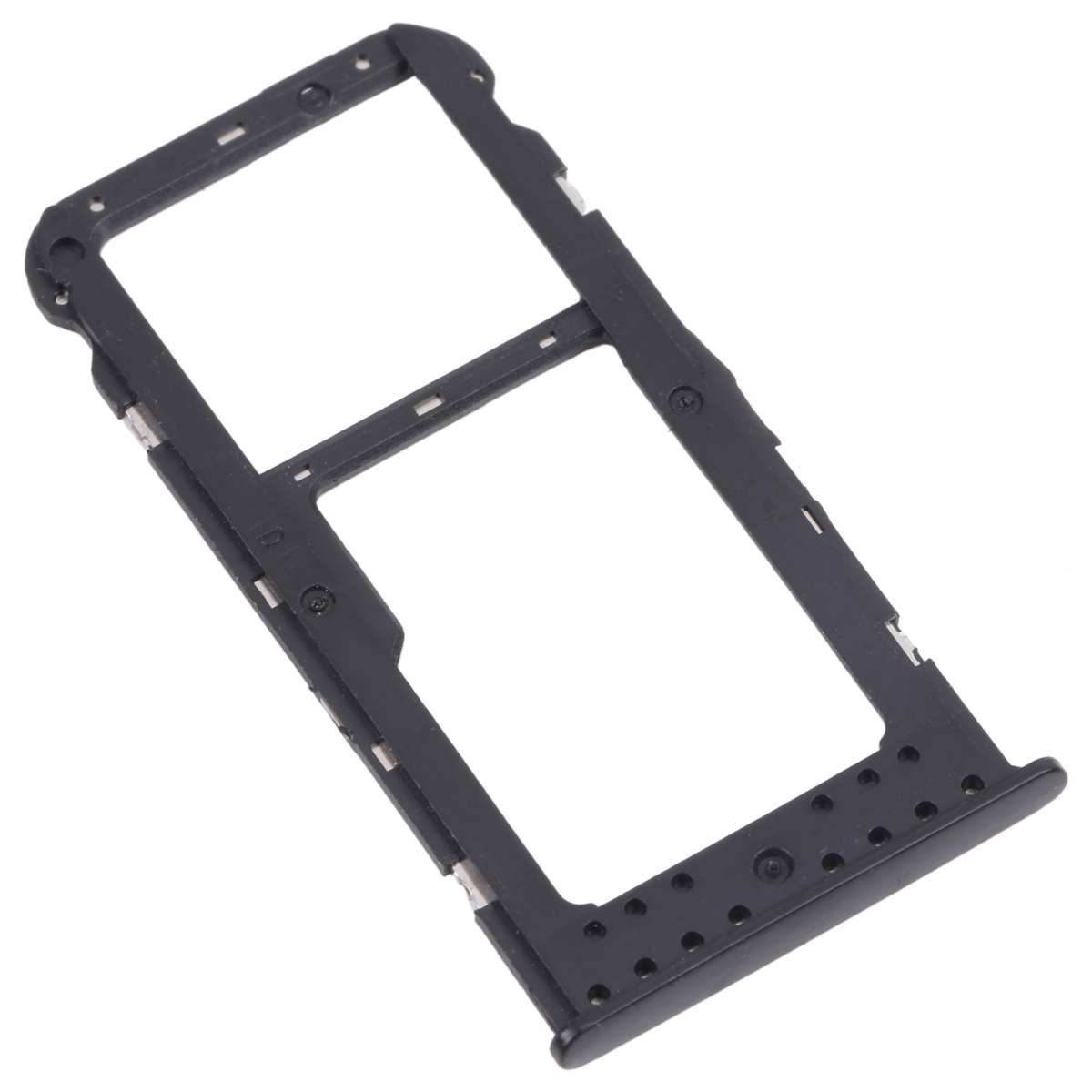 SIM Card Tray + SIM Card Tray / Micro SD Card Tray for Honor 6C Pro (Black)