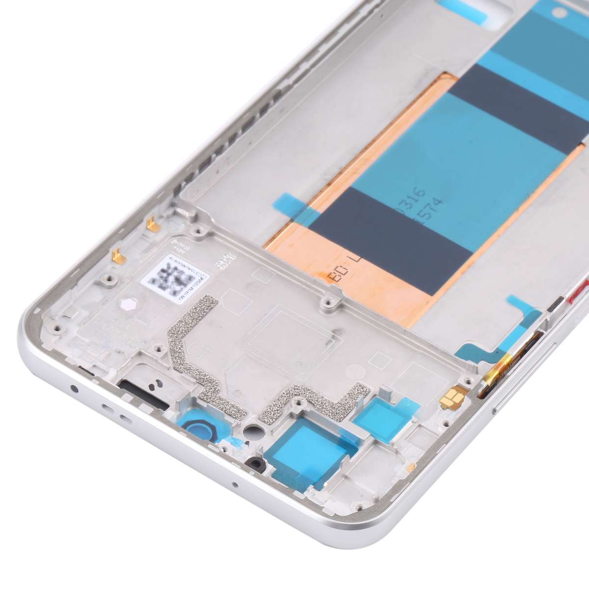 Front Housing LCD Frame Bezel Plate for Xiaomi Redmi K40S / Poco F4(Black)