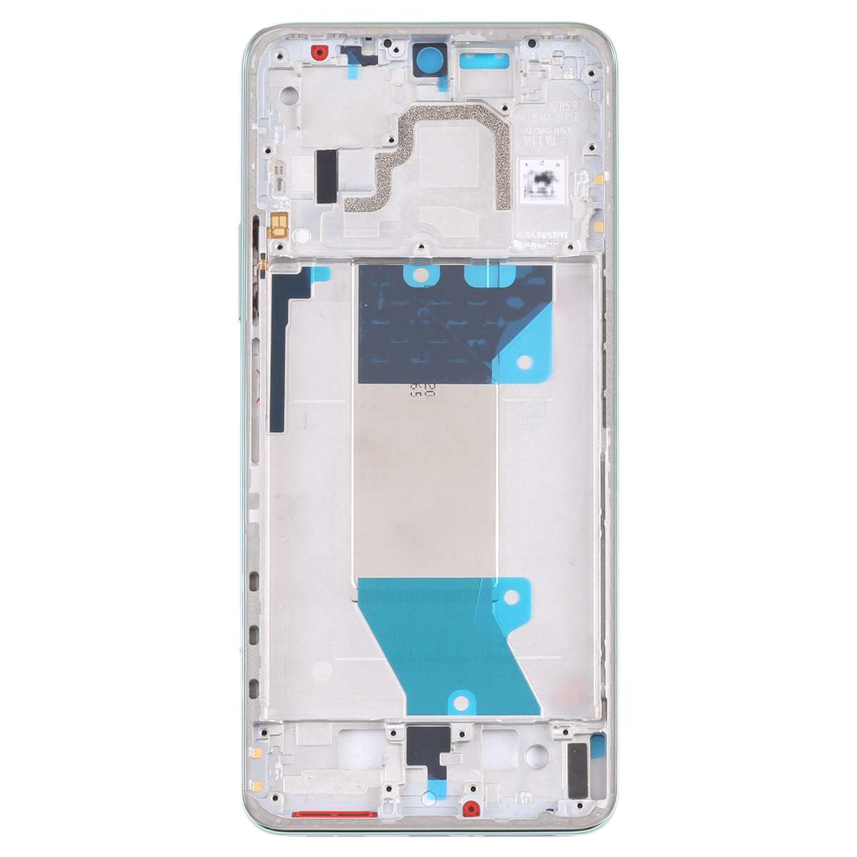 Front Housing LCD Frame Bezel Plate for Xiaomi Redmi K50 / Redmi K50 Pro(Black)