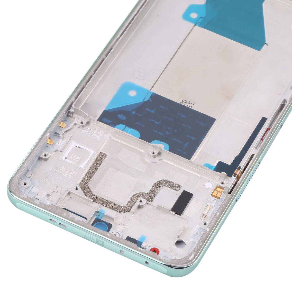 Front Housing LCD Frame Bezel Plate for Xiaomi Redmi K50 / Redmi K50 Pro(Black)