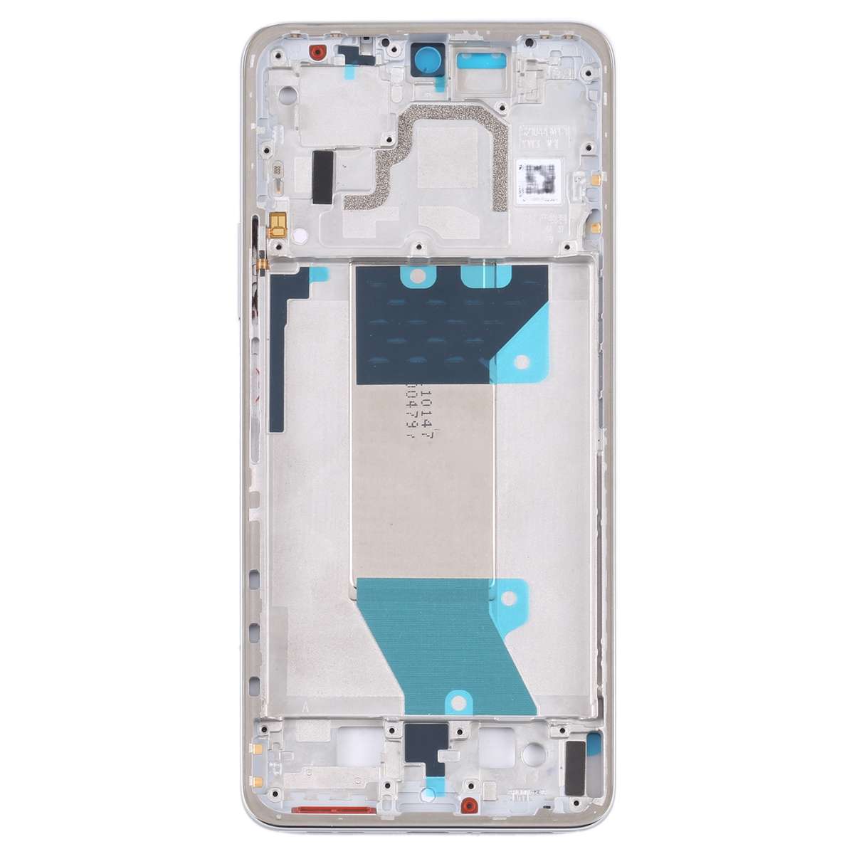 Front Housing LCD Frame Bezel Plate for Xiaomi Redmi K50 / Redmi K50 Pro(Black)