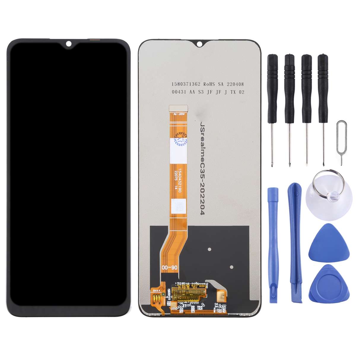 LCD Screen and Digitizer Full Assembly For OPPO Realme C35