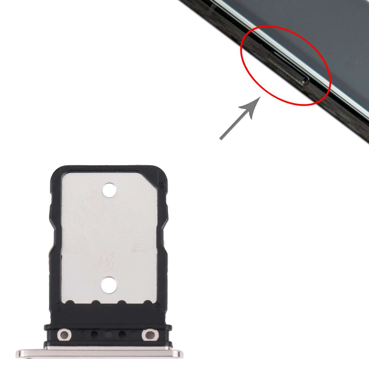 SIM Card Tray for Google Pixel 6 Pro (Black)