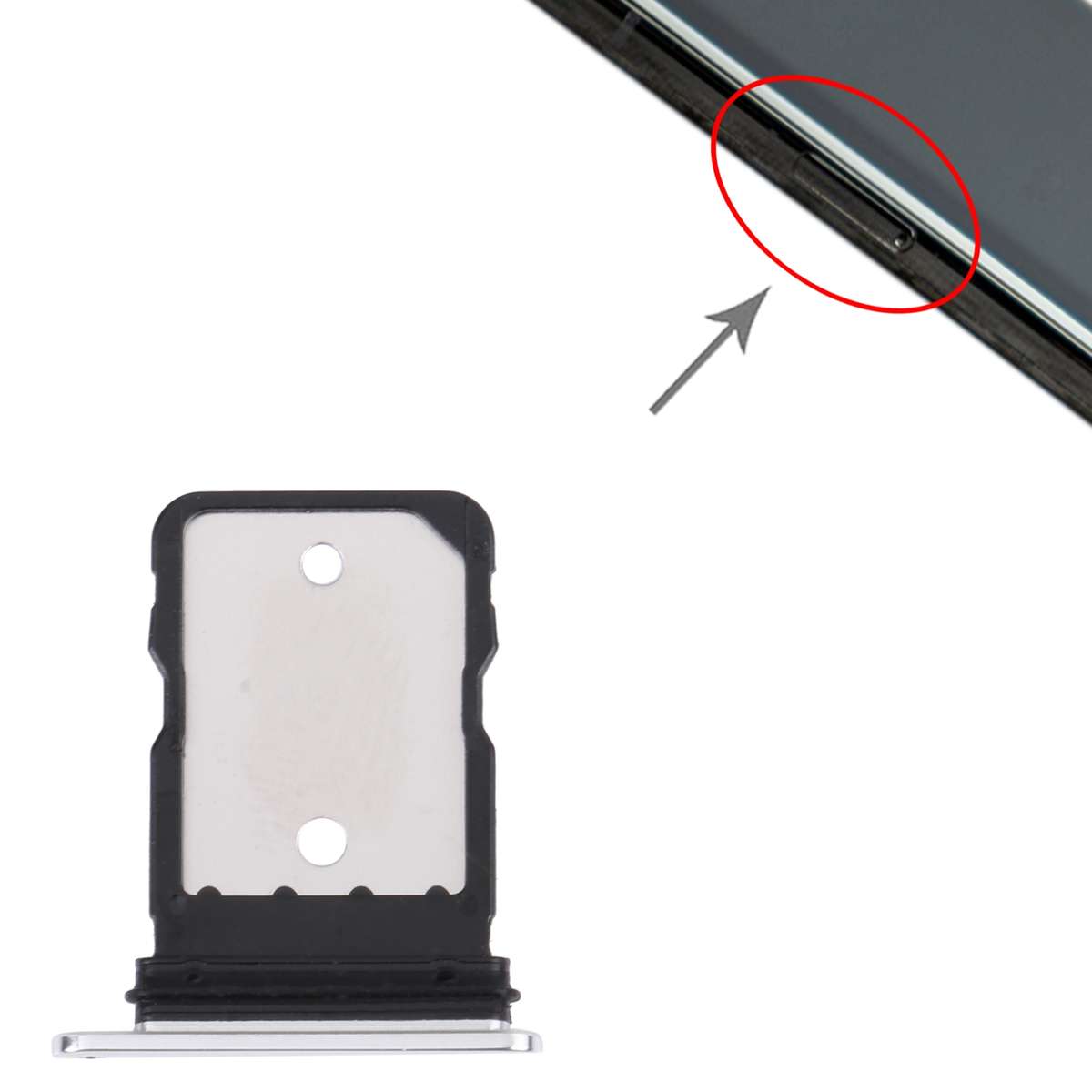 SIM Card Tray for Google Pixel 6 Pro (Black)
