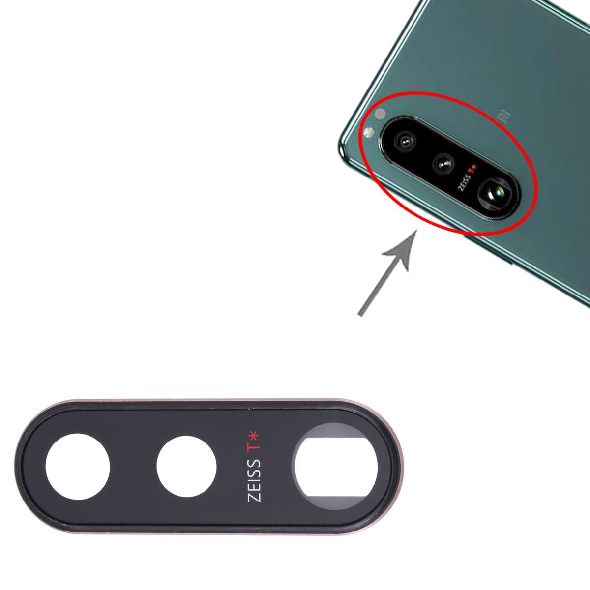 Original Camera Lens Cover for Sony Xperia 5 III (Black)