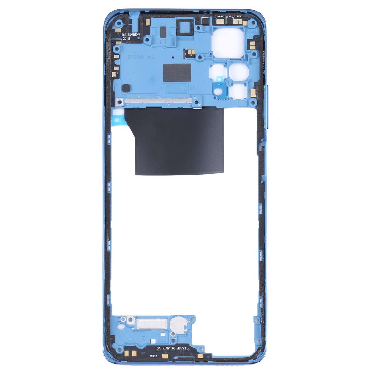 Original Middle Frame Bezel Plate for Xiaomi Redmi Note 11 Pro 4G 2201116TG 2201116TI(Black)