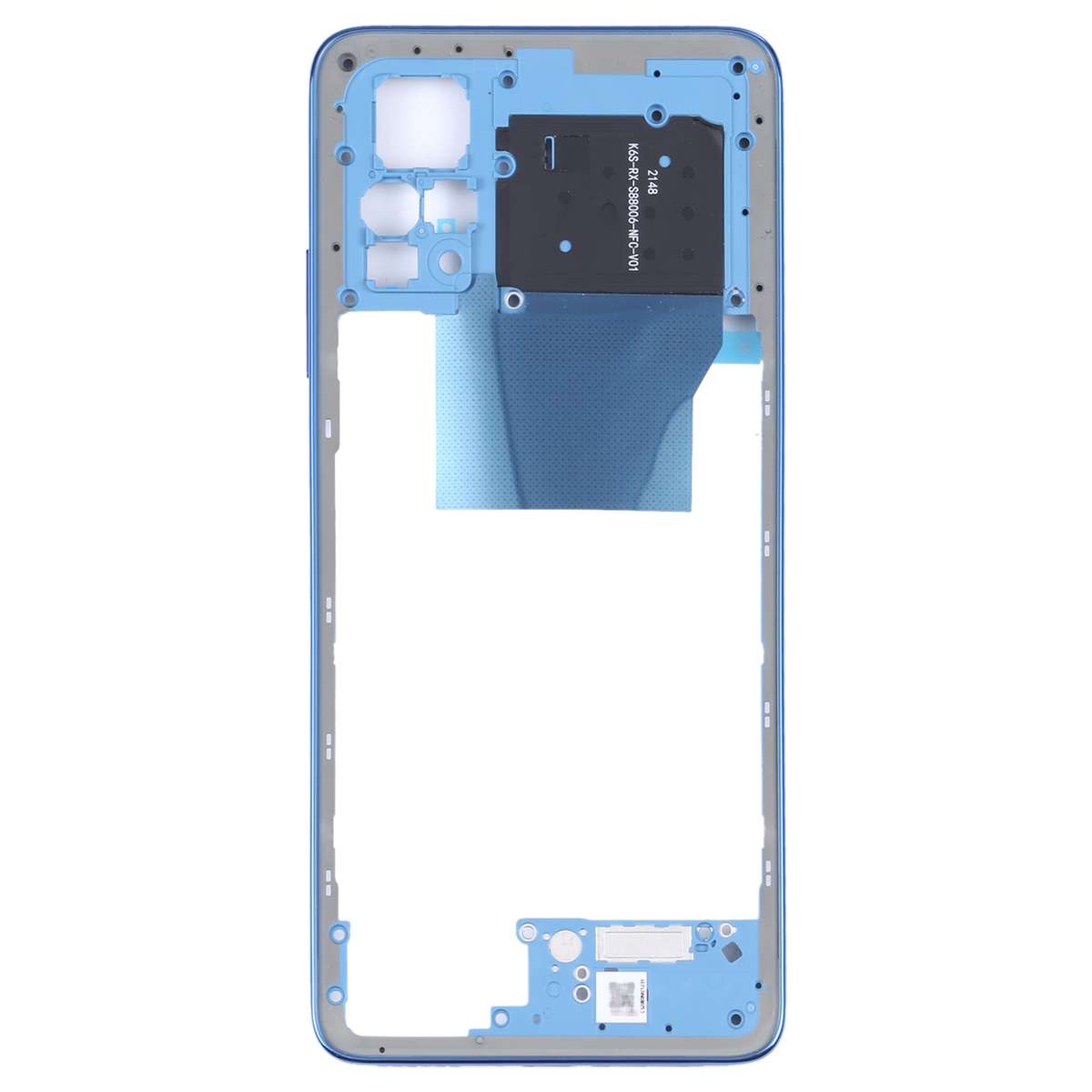 Original Middle Frame Bezel Plate for Xiaomi Redmi Note 11 Pro 4G 2201116TG 2201116TI(Black)