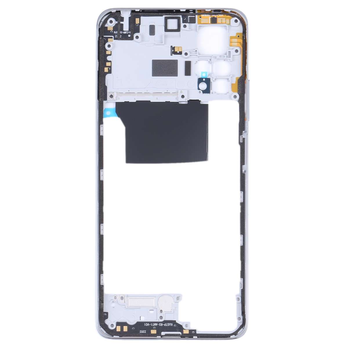 Original Middle Frame Bezel Plate for Xiaomi Redmi Note 11 Pro 4G 2201116TG 2201116TI(Black)