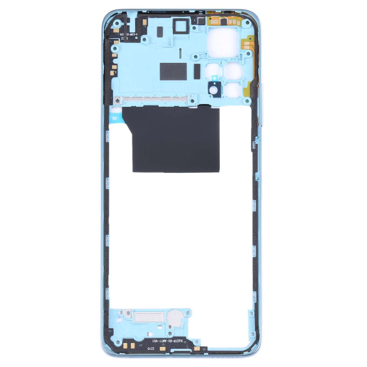 Original Middle Frame Bezel Plate for Xiaomi Redmi Note 11 Pro 4G 2201116TG 2201116TI(Black)