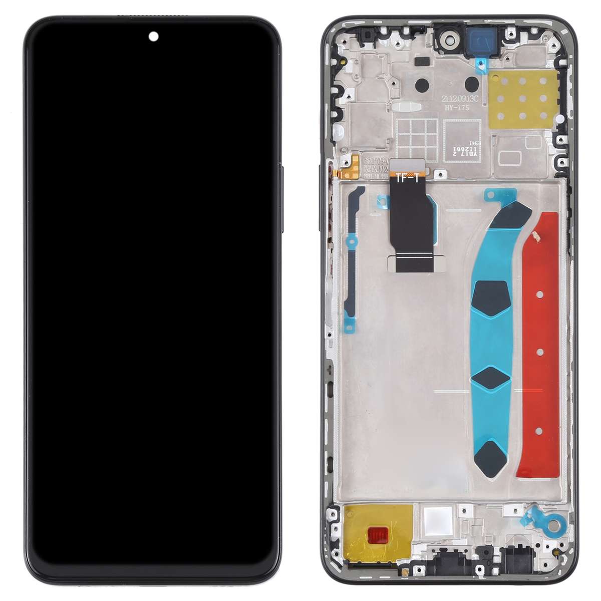 Original LCD Screen for Honor X30i Digitizer Full Assembly with Frame(Silver)