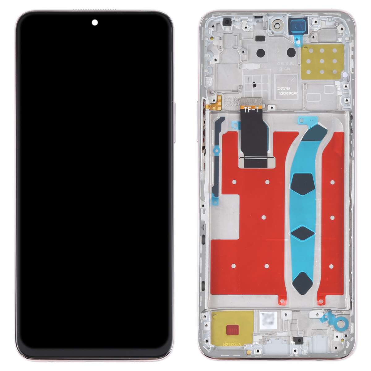 Original LCD Screen for Honor X30i Digitizer Full Assembly with Frame(Silver)