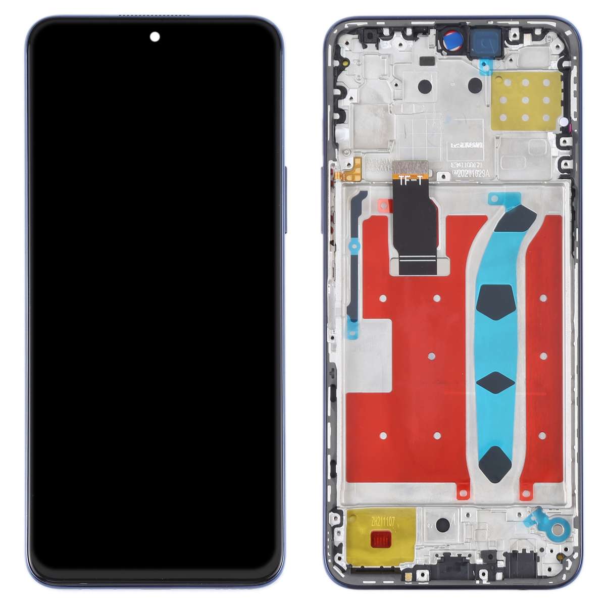 Original LCD Screen for Honor X30i Digitizer Full Assembly with Frame(Silver)