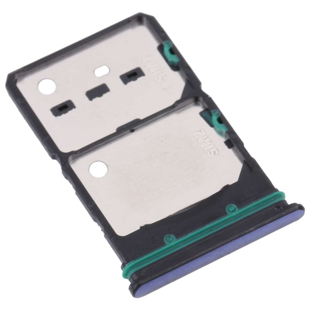 For OnePlus Nord CE 2 5G SIM Card Tray + SIM Card Tray + Micro SD Card Tray (Green)