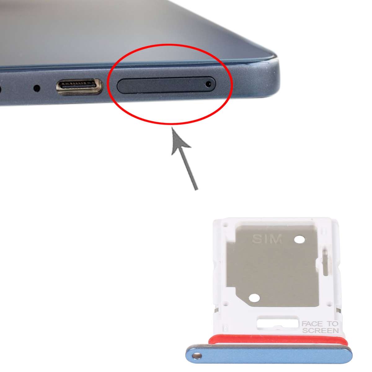 SIM Card Tray + Micro SD Card Tray For Xiaomi Redmi Note 11 Pro 4G/Redmi Note 11 Pro 5G/Redmi Note 1