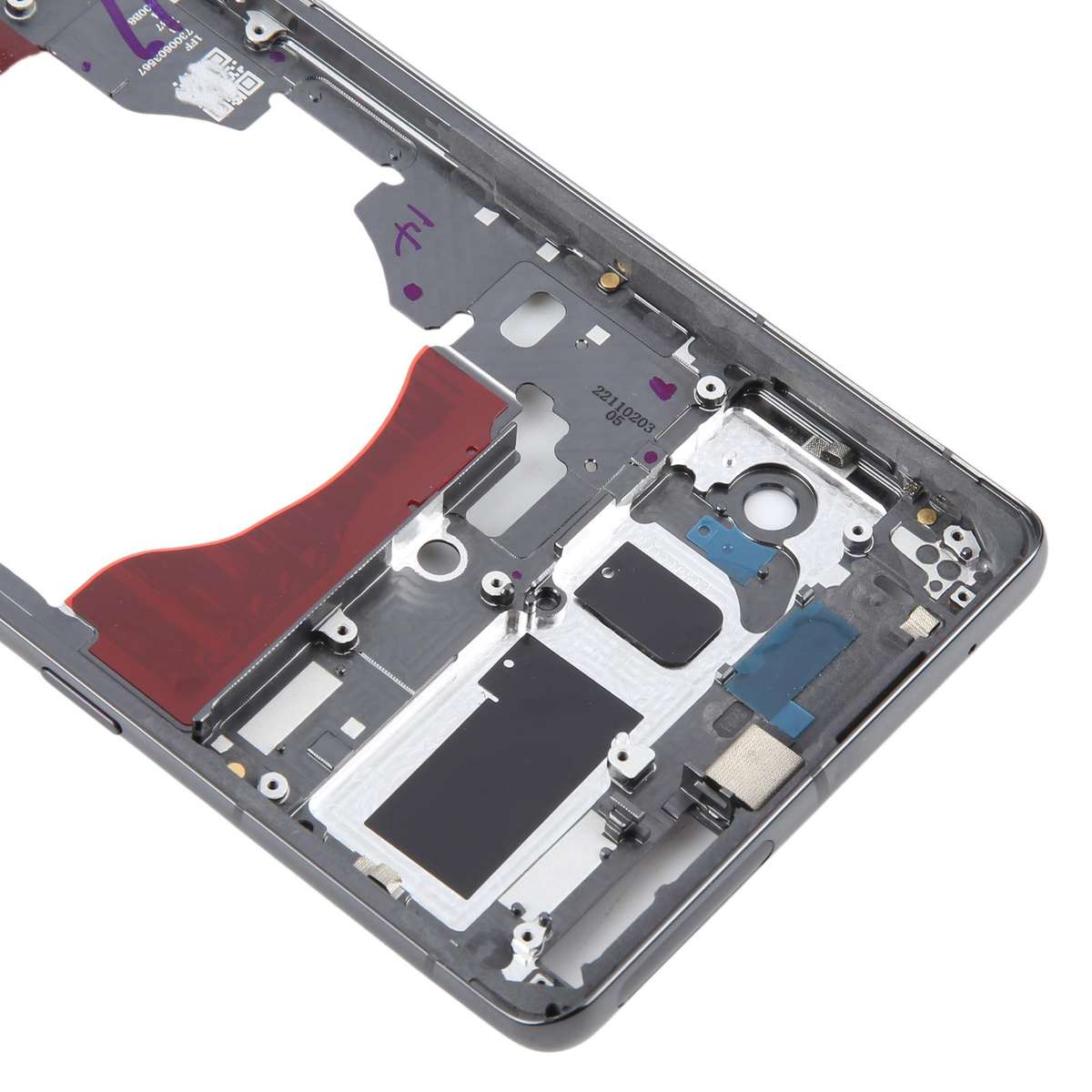 For Google Pixel 7 Pro Front Housing LCD Frame Bezel Plate(Black)