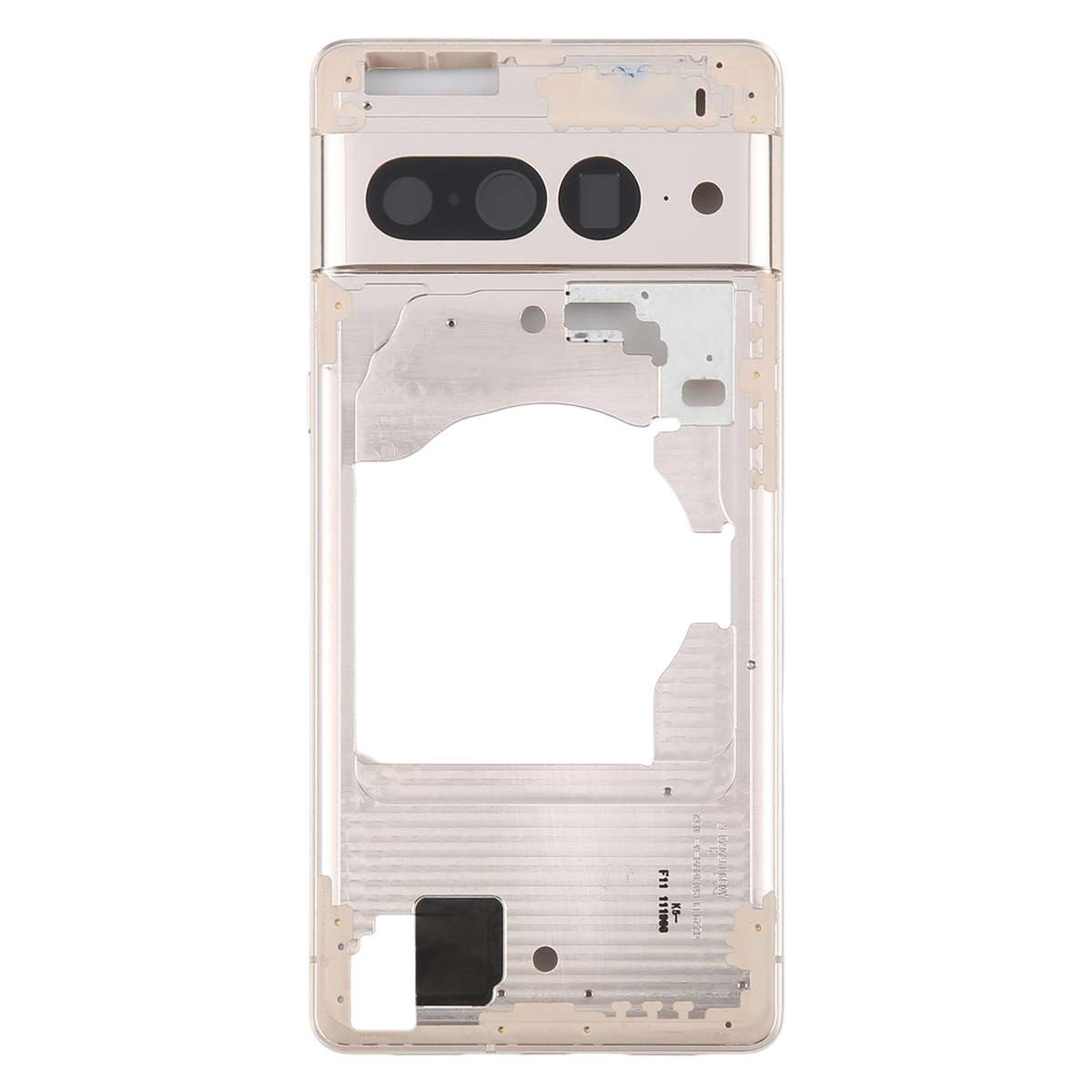 For Google Pixel 7 Pro Front Housing LCD Frame Bezel Plate(Black)