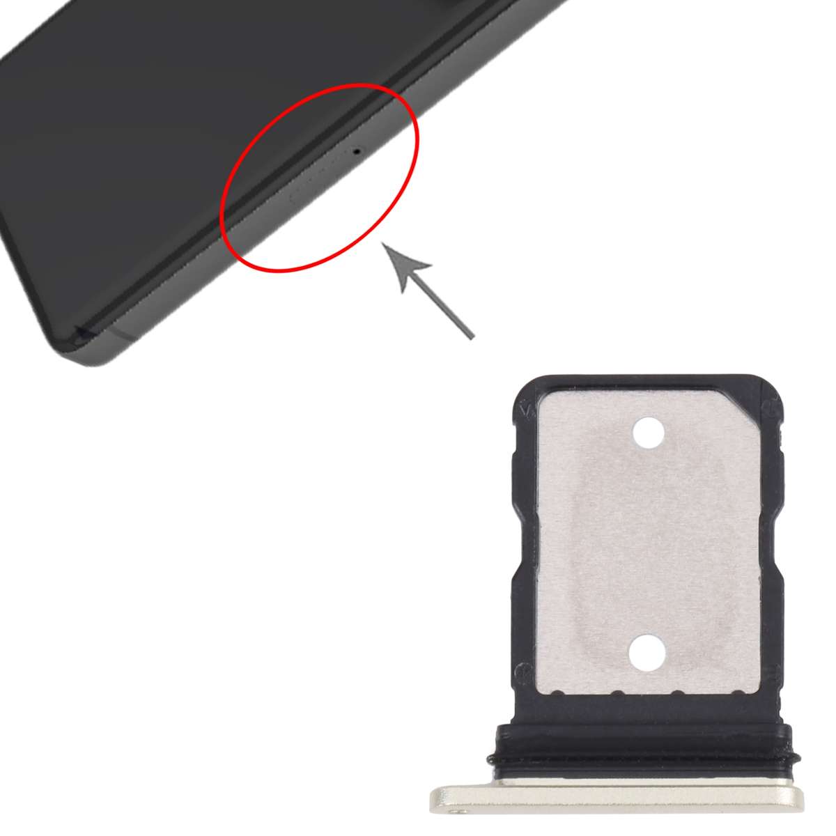 SIM Card Tray for Google Pixel 7 (Black)