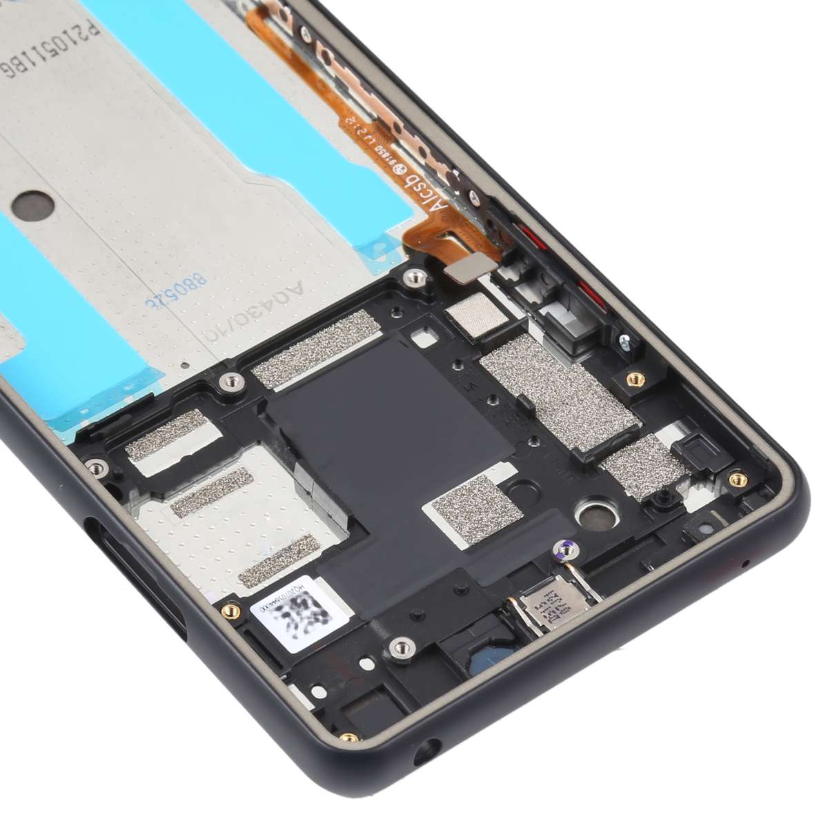 Original LCD Screen For Sony Xperia 10 III SO-52B Digitizer Full Assembly with Frame (Black)