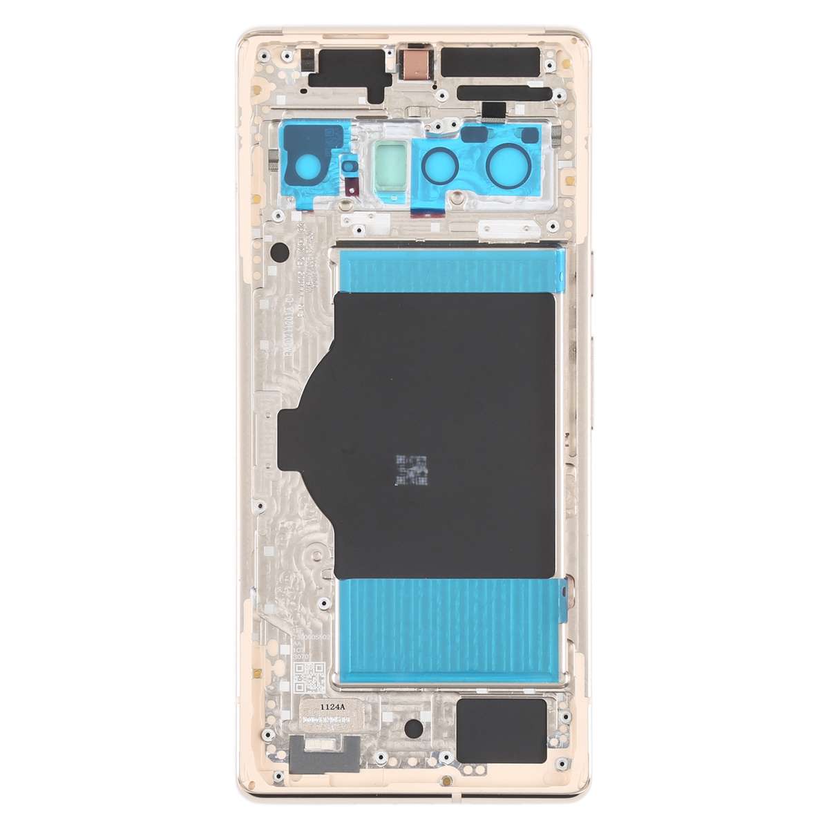 For Google Pixel 6 Pro Battery Back Cover with Middle Frame(White)