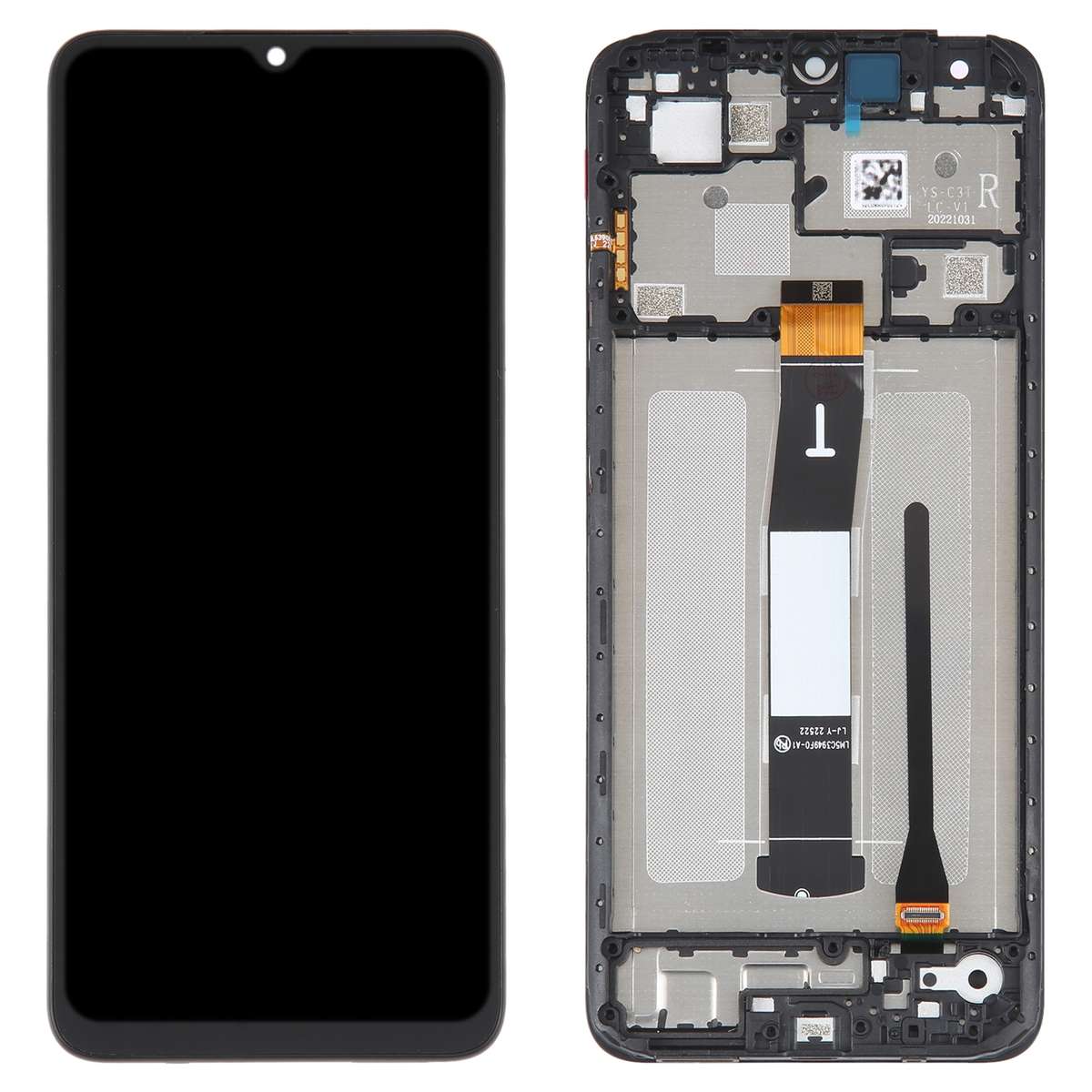 Original LCD Screen For Xiaomi Redmi 12C Digitizer Full Assembly with Frame