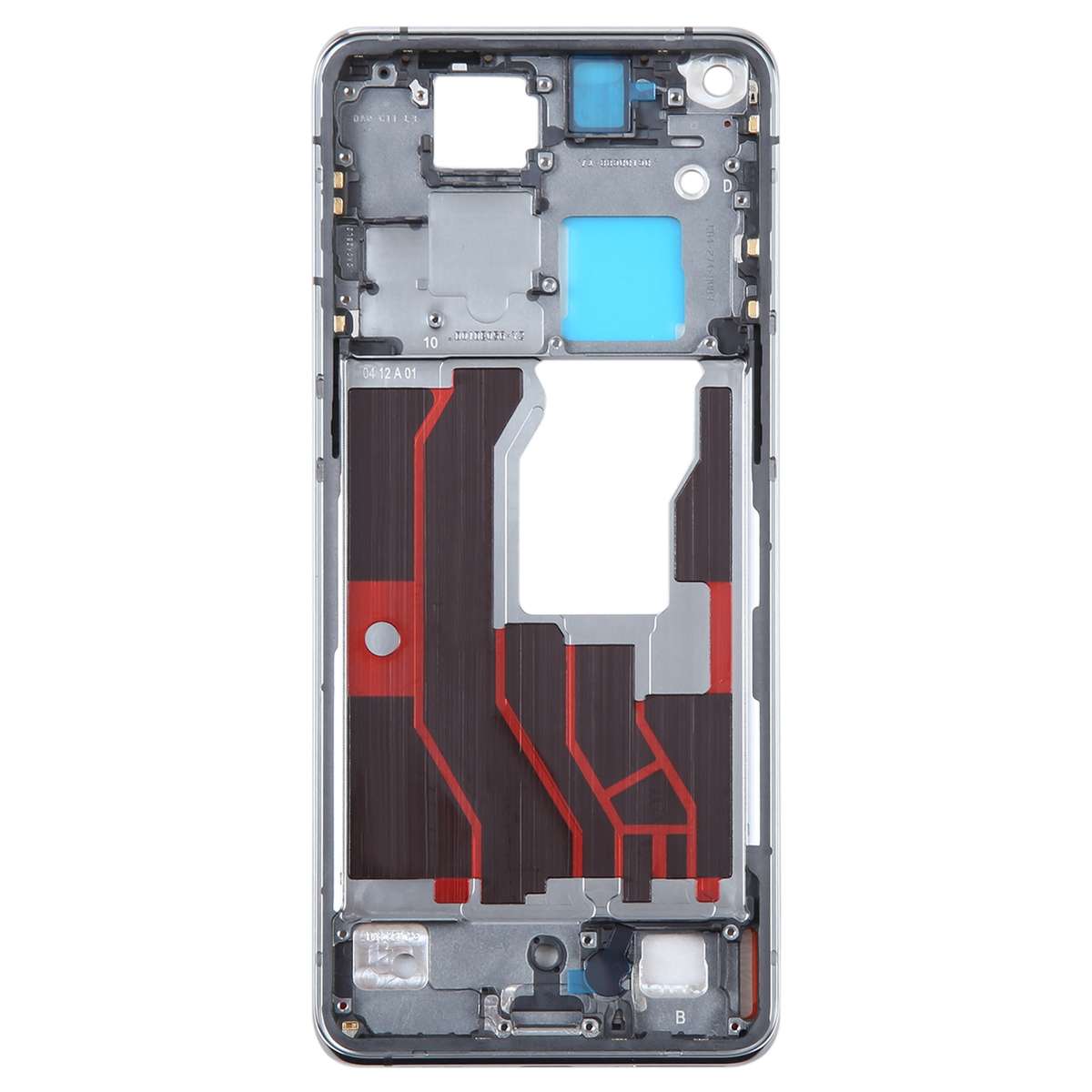 For OPPO Find X3 Original Front Housing LCD Frame Bezel Plate (Silver)