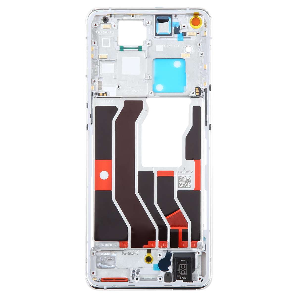 For OPPO Find X3 Pro Original Front Housing LCD Frame Bezel Plate (Black)
