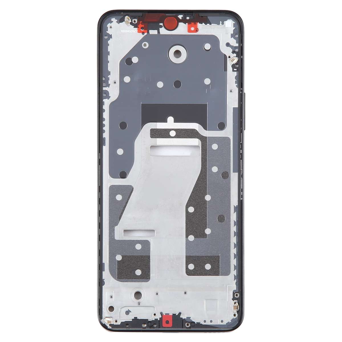 For Honor X8a Front Housing LCD Frame Bezel Plate(Black)