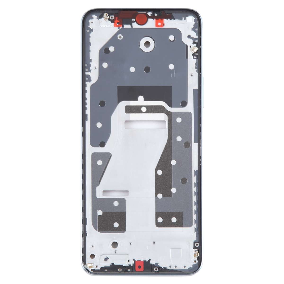 For Honor X8a Front Housing LCD Frame Bezel Plate(Black)