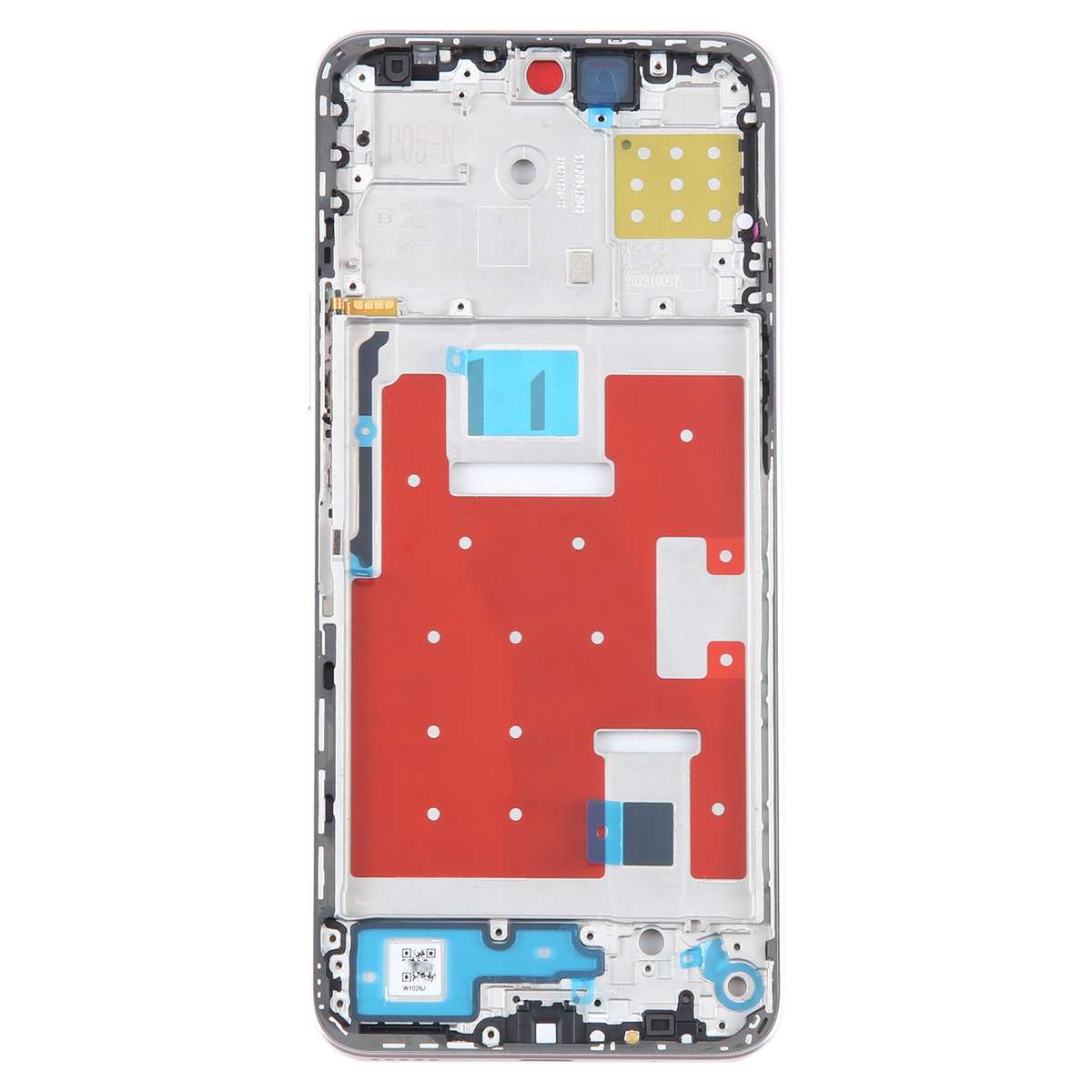 For Honor X8a Front Housing LCD Frame Bezel Plate(Black)