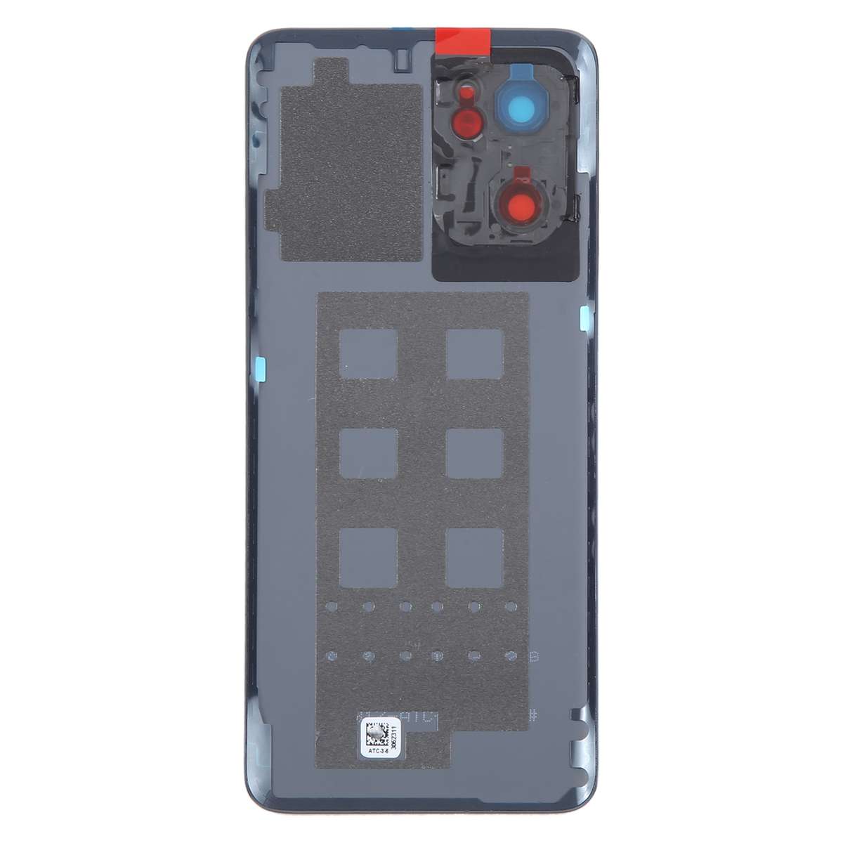 For OPPO Reno7 5G Original Battery Back Cover with Camera Lens Frame(Black)