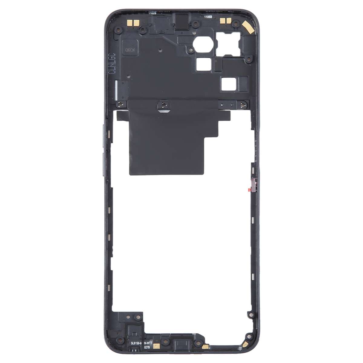 For Realme C35 Original Middle Frame Bezel Plate (Black)