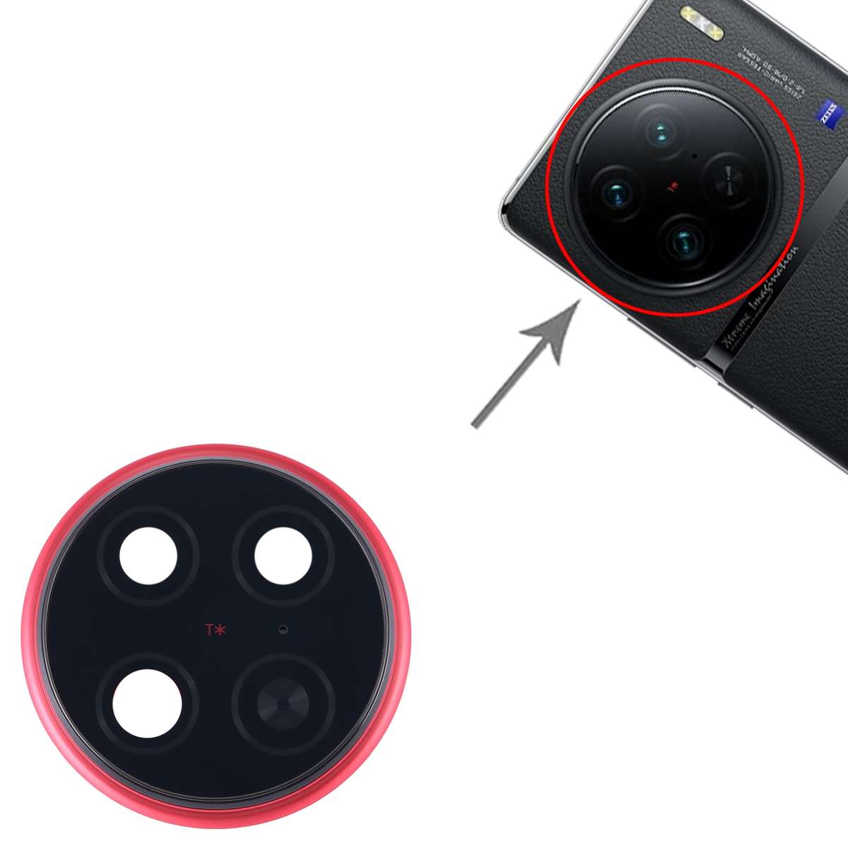 For vivo X90 Pro Original Camera Lens Cover (Black)