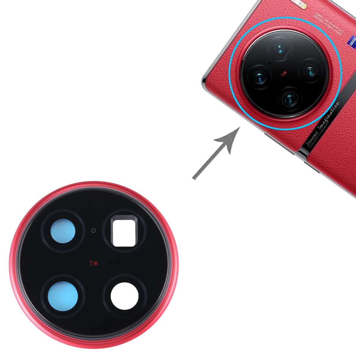 For vivo X90 Pro+ Original Camera Lens Cover (Black)