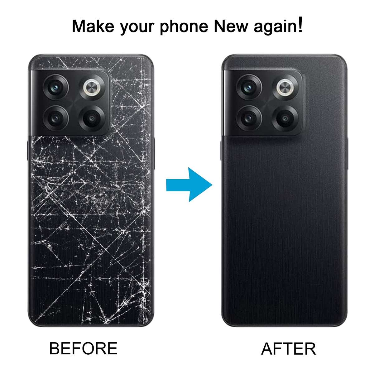 For OnePlus Ace Pro PGP110 Battery Back Cover with Camera Lens Cover (Black)