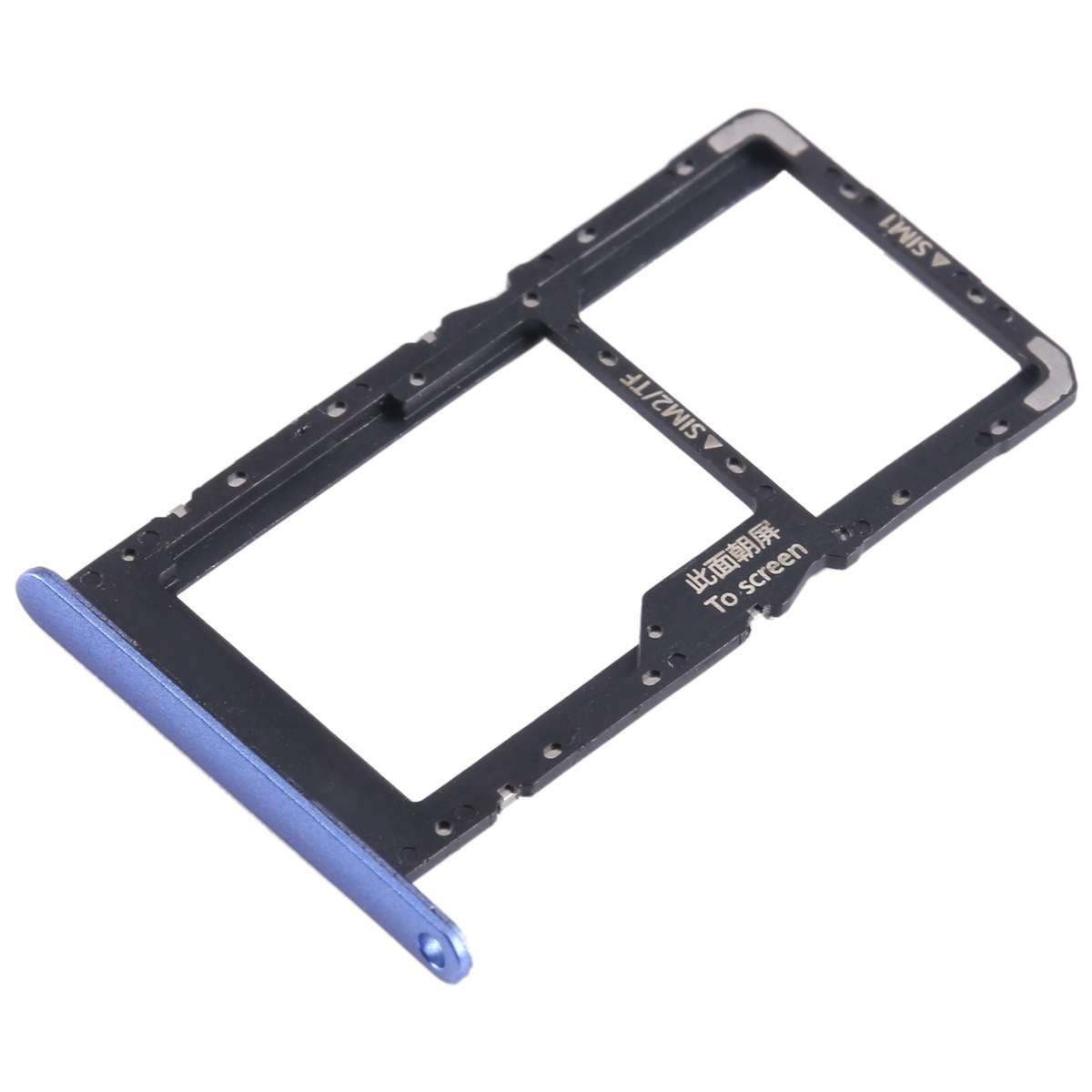 For Huawei nova Y70 Plus SIM + SIM / Micro SD Card Tray (Black)