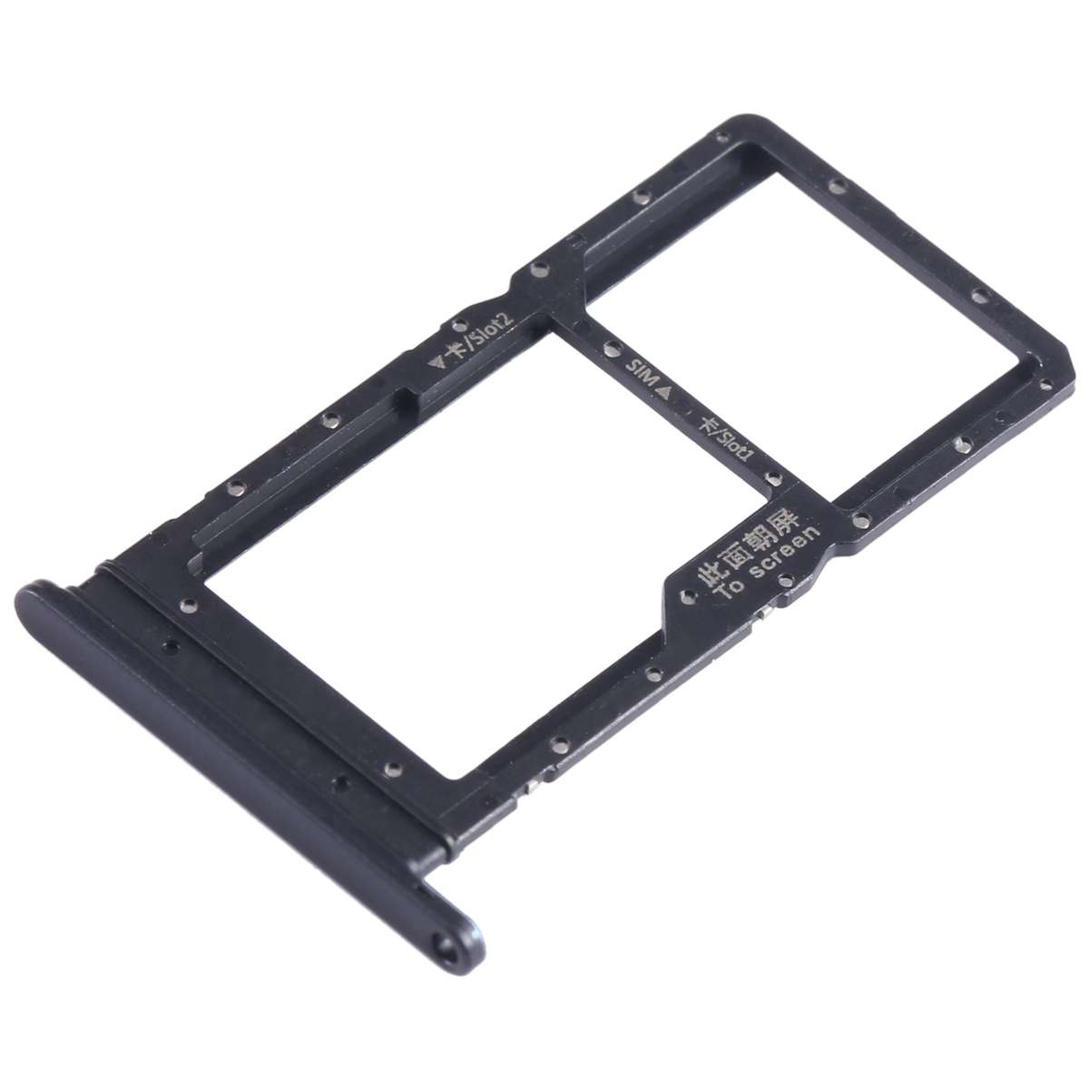 For Honor Play 5T SIM + SIM Card Tray (Black)