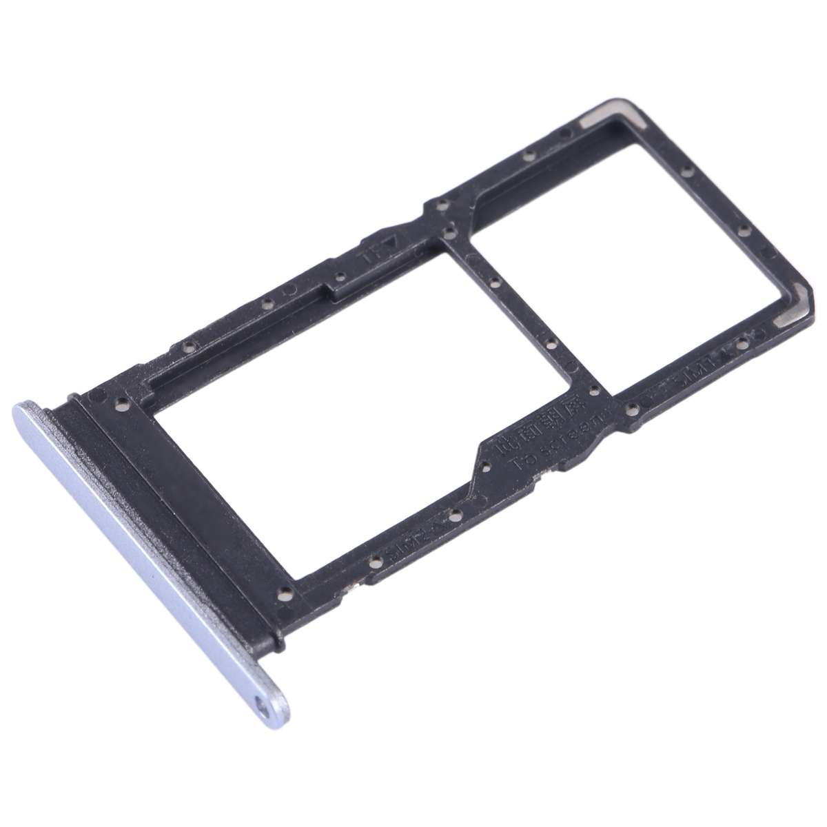 For Honor X8 5G SIM + SIM / Micro SD Card Tray (Black)