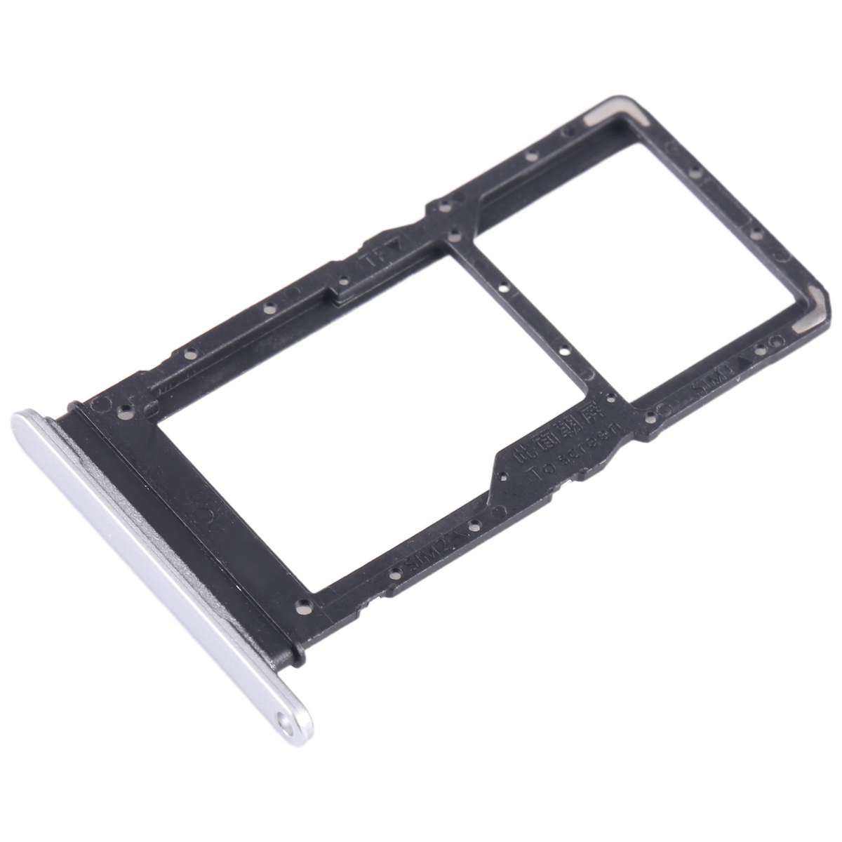 For Honor X8 5G SIM + SIM / Micro SD Card Tray (Black)