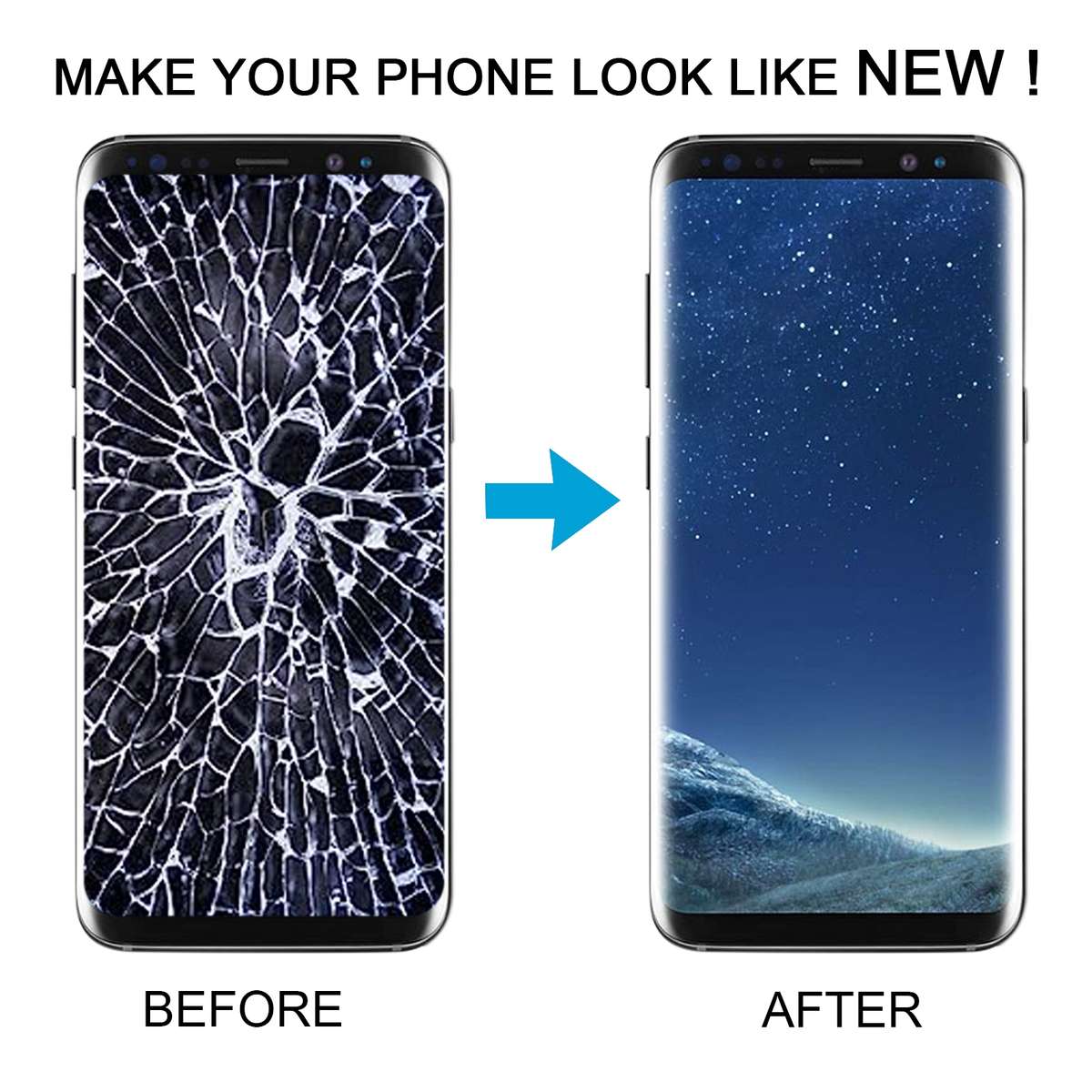 For Samsung Galaxy S8 SM-G950 TFT LCD Screen Digitizer Full Assembly with Frame (Black)